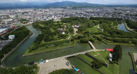 五稜郭タワーから眺める